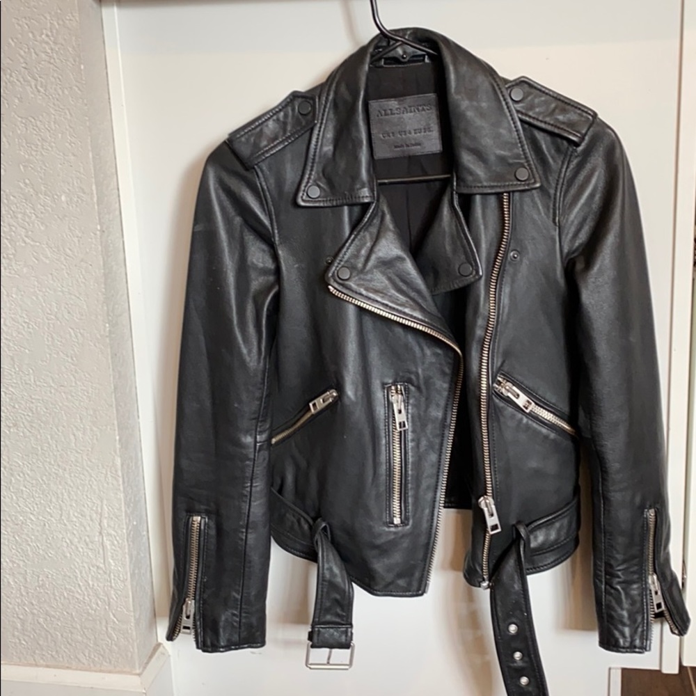 ALL SAINTS- Balfern Leather Jacket